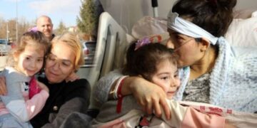 Humbi dy motrat më të vogla dhe gjyshin, 7-vjeçarja takoi nënën 17 ditë pas tërmetit, rrenqeth me fjalët e saj të para