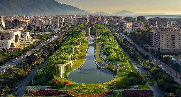 Keshtu do të dukej Tirana nëse do të ishte qytet i gjelbër, Inteligjenca artificiale ri-imagjinon kryeqytetin