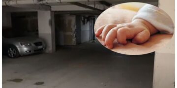 U gjet në garazh, foshnja e braktisur në Tiranë në gjendje të rëndë, Kamerat filmuan personin që e braktisi..