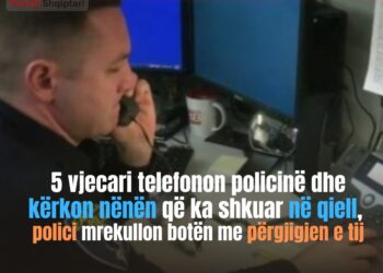 5 vjecari telefonon policinë dhe kërkon nënën që ka shkuar në qiell, polici mrekullon botën me përgjigjen e tij