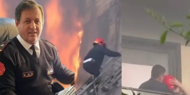 Zjarrfikësi hero hoqi helmetën për t’ia dhënë qytetares, e bija rrëqeth: Më dhembi…