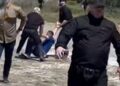 Goditi me grusht qytetarin gjatë protestës në Zvërnec, e pëeson keq gangsteri i maskuar