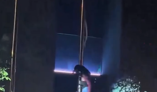 Momenti kur protestuesja heq flamurin e Izraelit tek ambasada në Tiranë (Video)