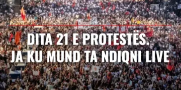 Dita 21 e protestës. Ja ku mund ta ndiqni live