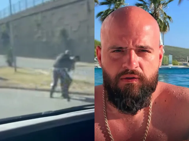Momenti kur polici i Rrugorës sulmohet me thikë në fyt nga Dorian Kasa (VIDEO)