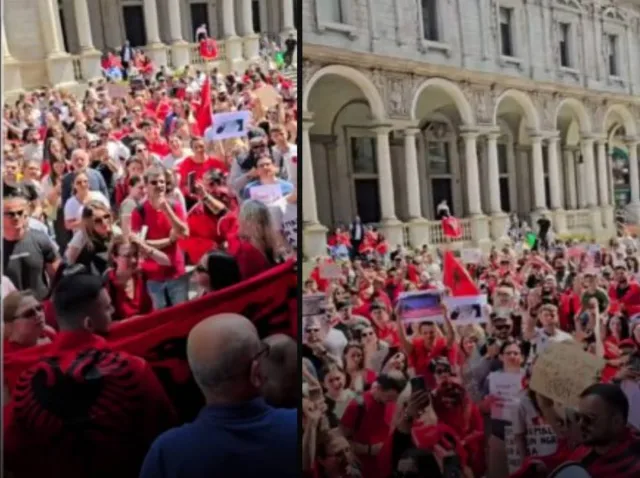 VIDEO/ Protesta shtrihet në Diasporë, shqiptarët mbushin sheshin në Milano