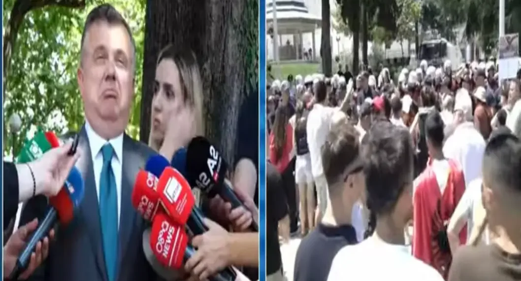 Tensione para parlamentit, protestuesit bllokojnë deputetet brenda..