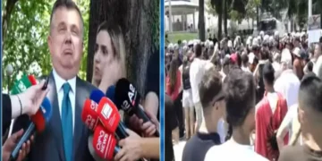 Tensione para parlamentit, protestuesit bllokojnë deputetet brenda..