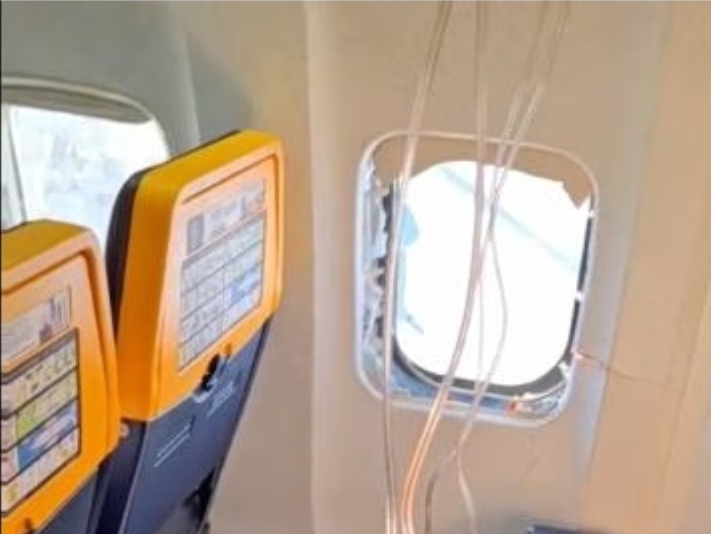 Panik në fluturimin e Ryanair, thyhet dritarja, plagoset pasagjeri (Video)