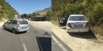 Aksidentohet “Cekja” i Beratit! Makina e Myftarit përplaset me mjetin e klerikut bektashian