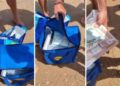 E pazakontë/ Çanta me 700 mijë euro del në breg të detit, pushuesit mbushin xhepat (VIDEO)