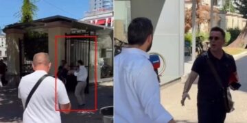 TENSION dhe SHERR/ Erion Braçe shtyn me duar gazetarin: O plehrë! B*thq*rë…